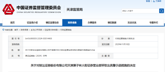 员工违规炒股、拼单卖私募，财达证券频“踩红线”遭罚